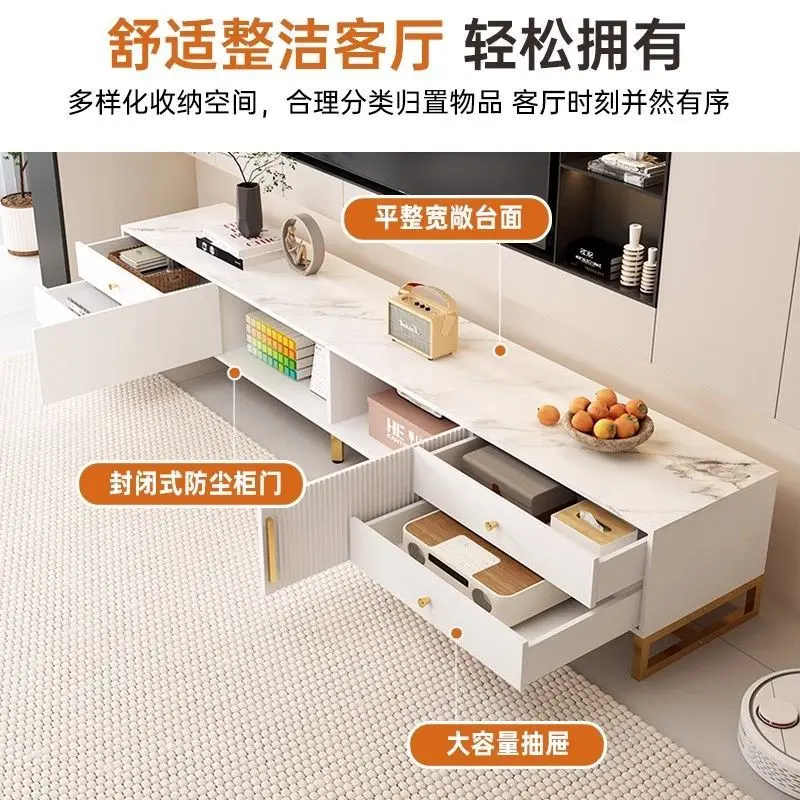 TV Cabinet Modern Simple Small Apartment Living Room Home New Floor Storage Locker Integrated