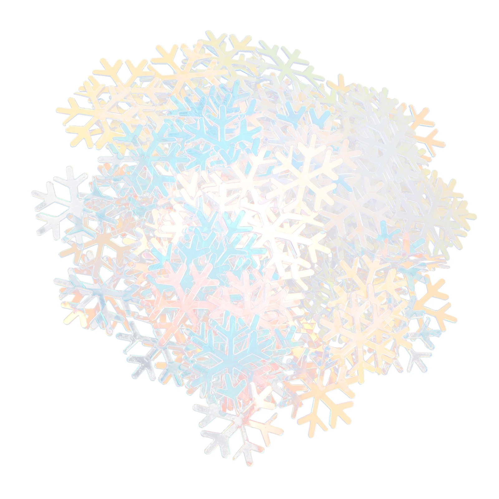 

600Pcs Snowflake Confetti Warm Color Matching Handy Xmas Decoration Xmas Tree Ornament Christmas Confetti Table Decoration