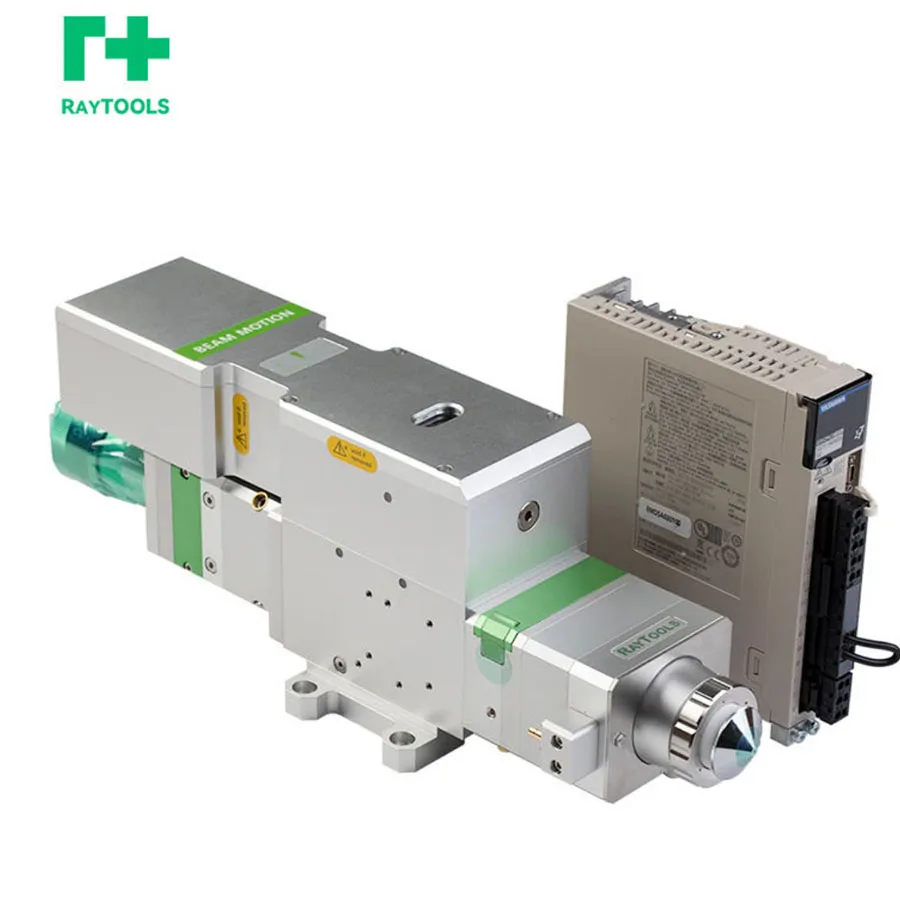 3.3kW RAYTOOLS BM111 fiber laser cutting head with automatic focusing and multiple cover mirror laser cutting head for 2D and 3D