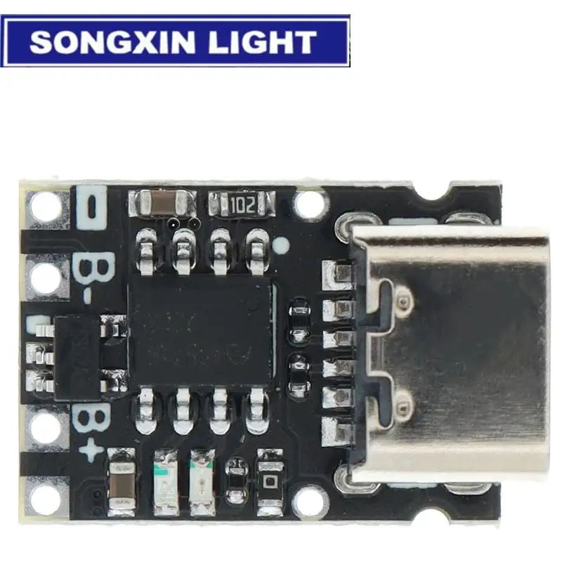 Type-C USB TP4057 1A Lithium Battery Charging Protection Board Module Polymer Battery Over TP4056 With Temperature Protection