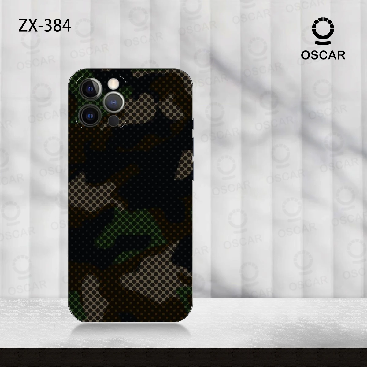 Camouflage colorful Skin for iPhone 15 13 12 14 Pro Max Back Film Cover Wrap Rear Screen Protector Anti-scratch Durable Sticker