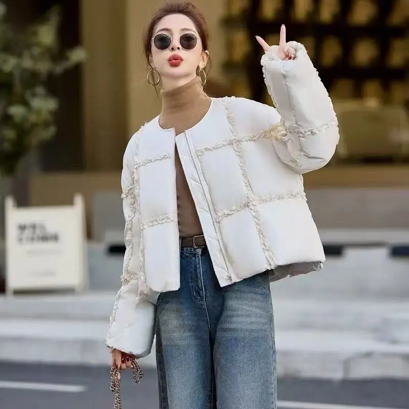 

Women's Winter Tops Jacket Cotton Coat Versatile Skinny Long Sleeve Short Warm Thickened Vintage New Comfortable Versatile