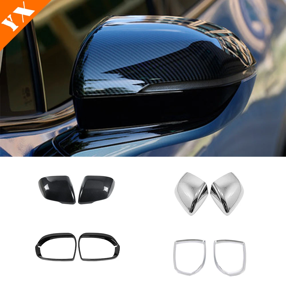 

Carbon Chrome Look Car Side Mirror Rear View Mirror Sticker Cover Protector Garnish Trim For Nio ES8 ES6 Accessories 2018-2023