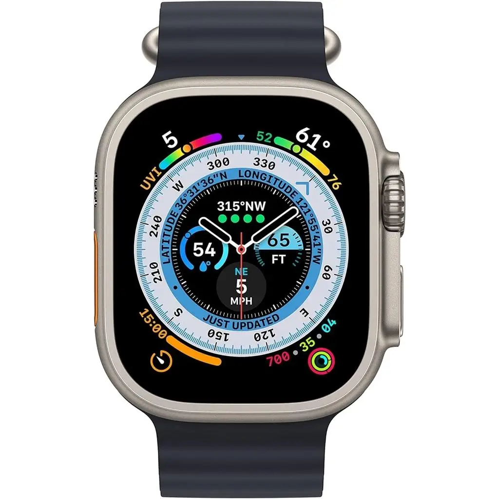 Apple / Watch Ultra 49mm / A2622 / Natural Titanium /Unlocked/ Grade 3 Fair Condition Genuine Refurbished Unlocked, Includes Charging Cable