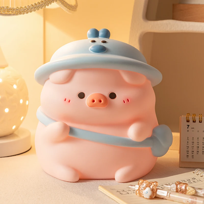 Large Piggy Bank With One-Way Coin Slot Anti-Theft Design Cute Kids Adults Shockproof Money BoxesSaving Box Home Room Decor​