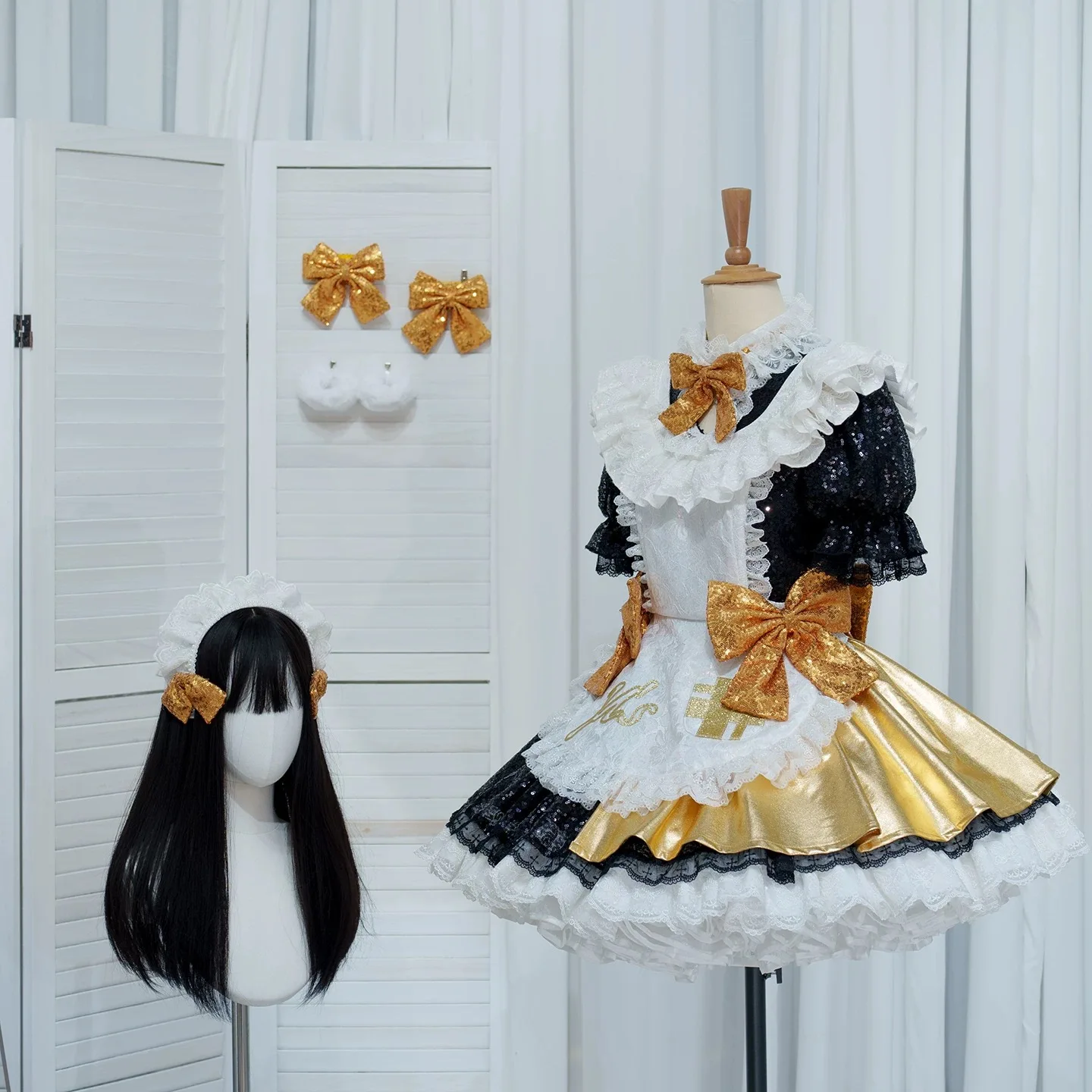 

COWOWO Lovelive Koizumi Hanayo, поющий костюм, элегантное милое платье, униформа, карнавальный костюм на Хэллоуин, женский наряд для вечеринки