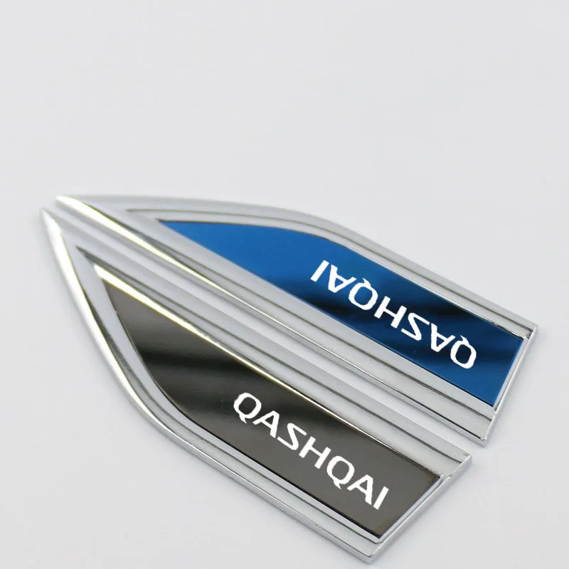 2PCS Car Side Fender Knife Stickers Emblem Badge Decals Trim Styling For QASHQAI J10 J11 J12 Accessories