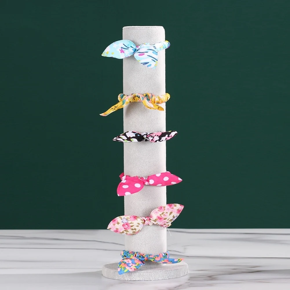 Scrunchie Holder Hair Ring Display Stand Scrunchy Tower Hair Tie Organizer Holder Jewelry Bracelet Watch Display Stand A