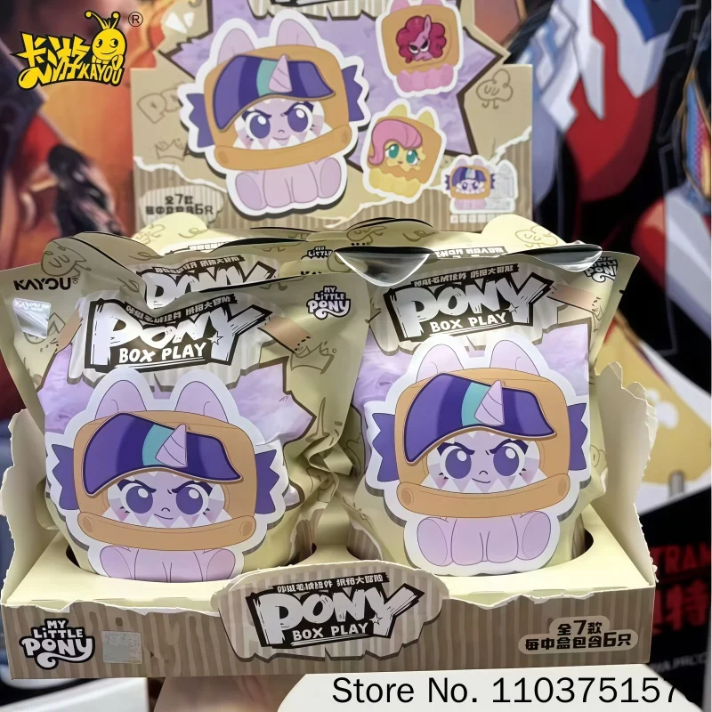 Neue Original KAYOU My Little Pony Click-Anhänger V2 Blind Box Karton-Abenteuerbox Desktop-Deko Sammlerstück Spielzeug