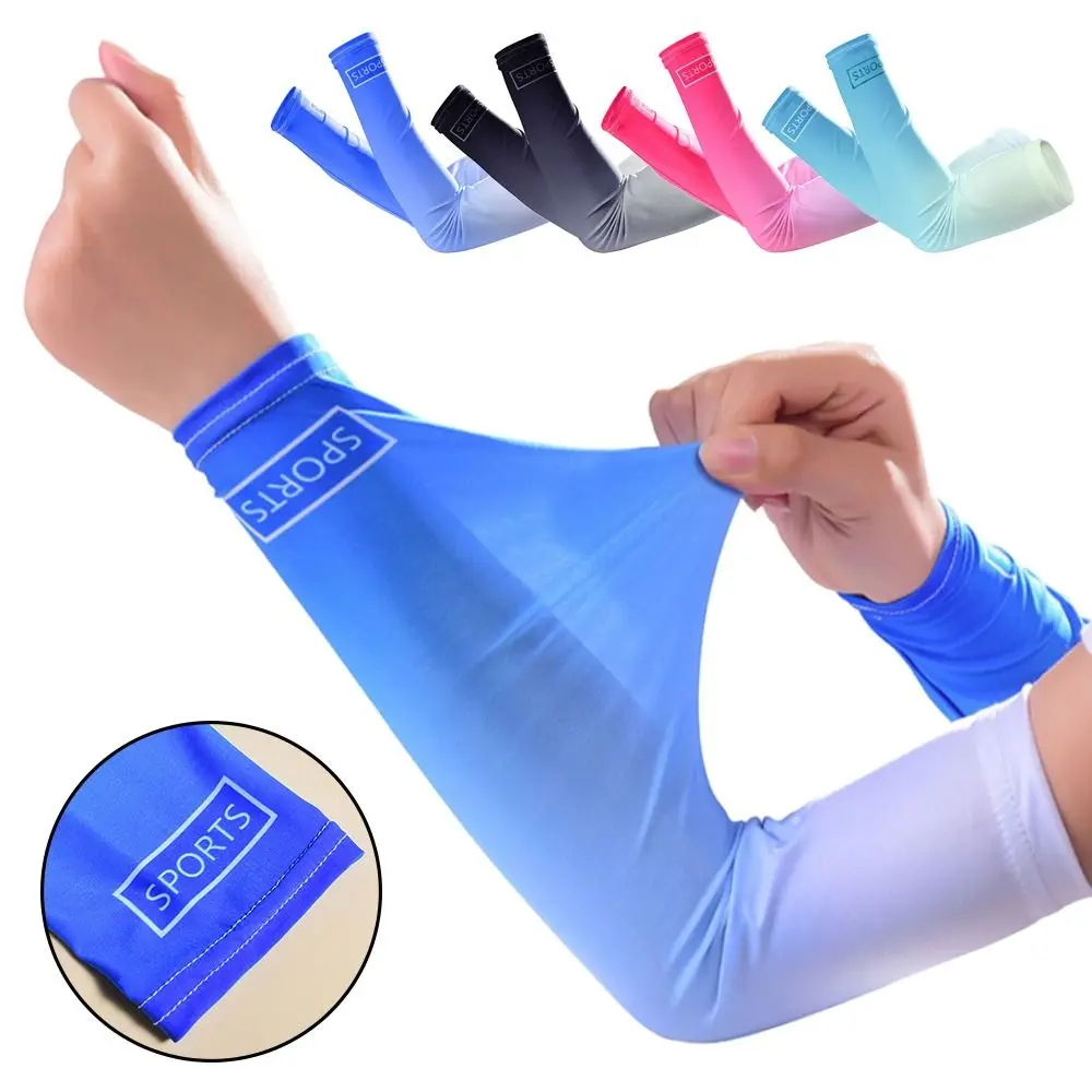 Unisex Arm Sleeves Sun UV Protection Elastic Ice Cuff Arm Cover Running