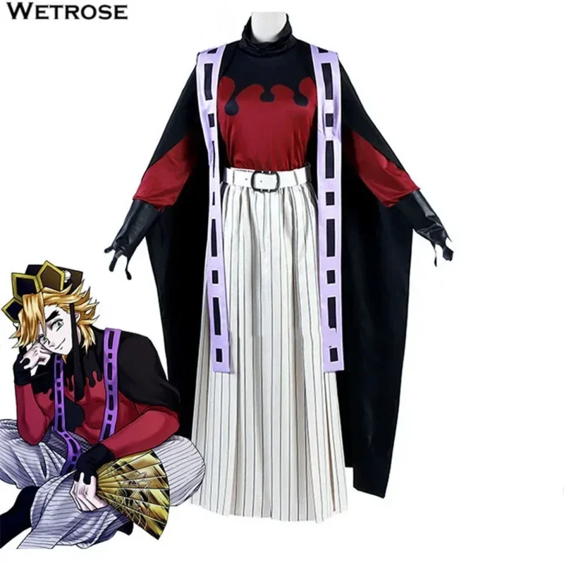 

【Wetrose】In Stock Doma Douma Cosplay Costume Kimetsu Upper Rank Two Jougen no Ni Anime Full Set Wig