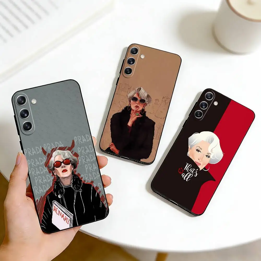 

M-Meryl Streep Art Phone Case For Samsung Galaxy A73,A72,A71,A70,A53,A52,A51,Others Soft Black Cover