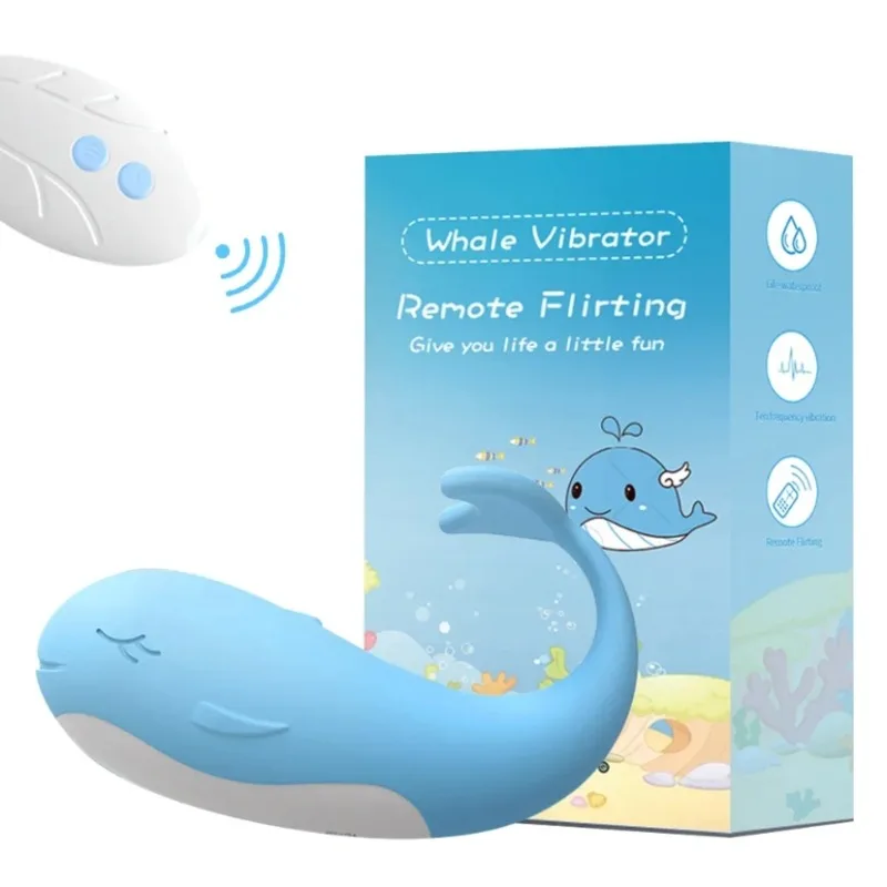 NEW Stimulating Vibrator Remote Control Wireless Dancing Little Whale Vibrator Female Sex Toy Masturbator Heating Vibrating Egg