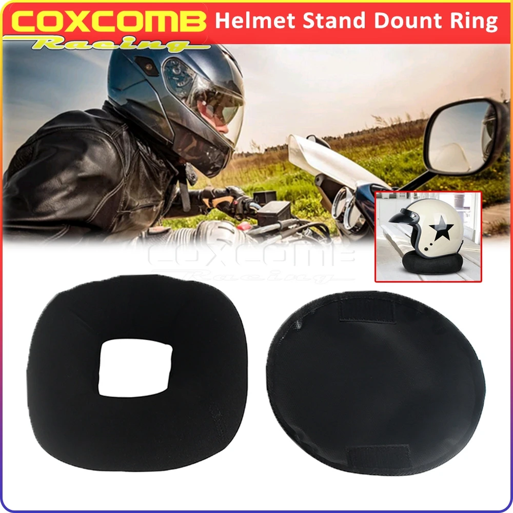 Portable Helmet Stand Holder Pad Detachable Motorcycle Helmets Stand Donut Ring Rack Scratch-resistant Anti-skid Helmet Holder