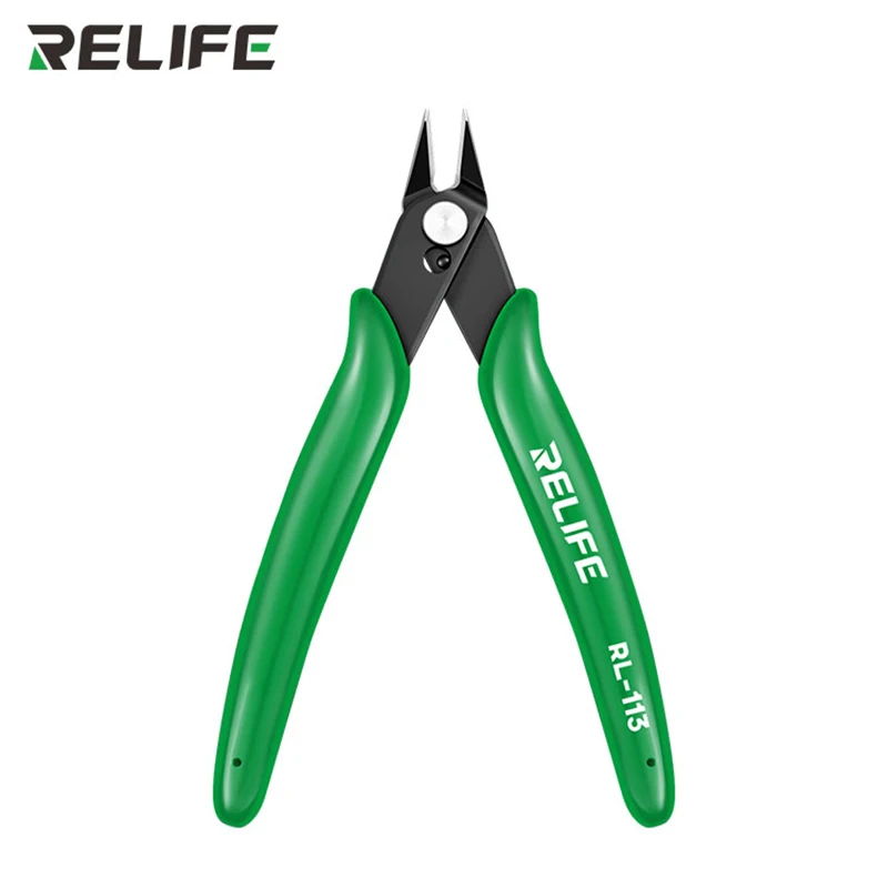 RELIFE RL-113 كماشة قطع جانبية قطرية دقيقة قاطع أسلاك الكابل أدوات يدوية للإصلاح الإلكتروني #1