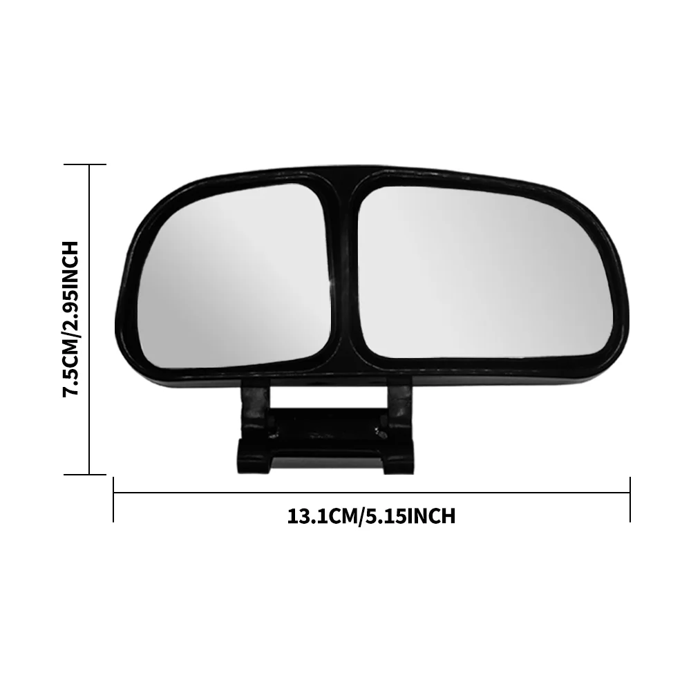 Car Rearview Mirror 360 degrees Adjustable Car Blind Spot Mirror Automotive Wide Angle Convex Mirror Dual Mirror - Image 6
