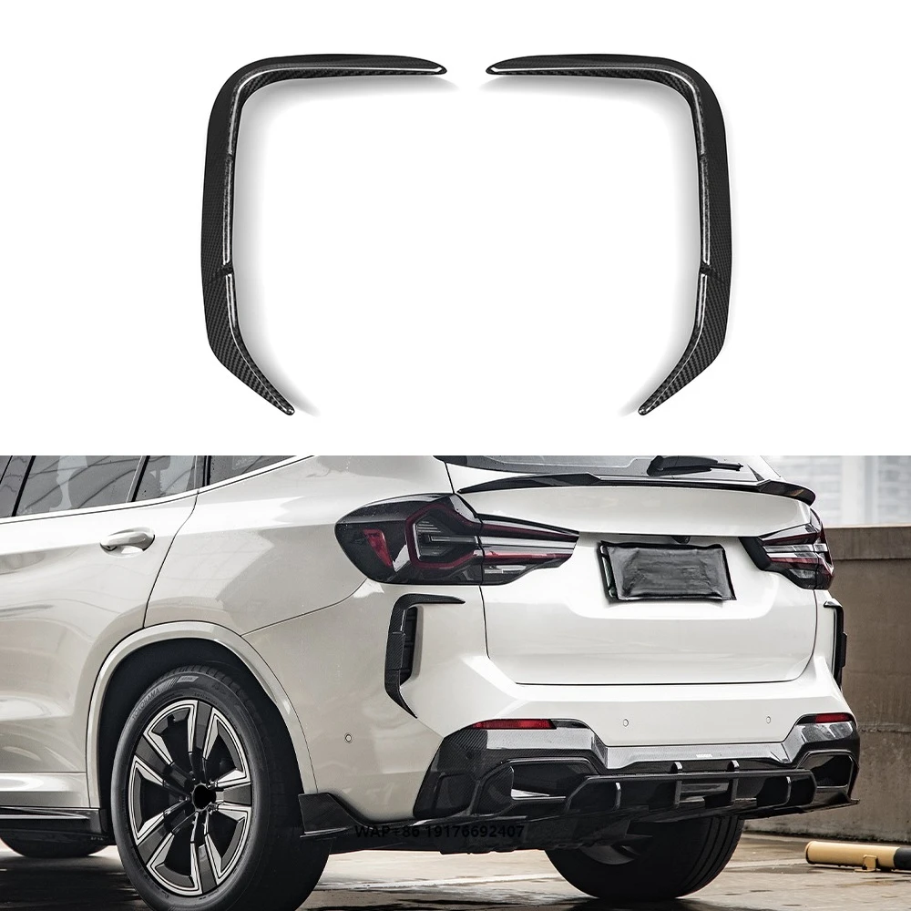 

Dry Carbon Fiber Hood Vent forBMW IX3 G08 BEV SQ Style Prepreg Carbon Fiber Car Rear Vent Trim