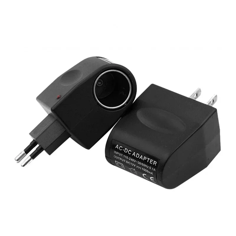 

EU / US Standard Car Socket Adapter AC 100-240V 220V to DC 12V Cigarettes Lighter Power Converter Adapter AC to DC