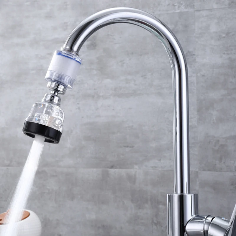 360 ° obrotowy filtr do kranu kuchnia usuwanie chloru Tap Aerator Anti-splash łazienka perlator wody dysza oczyszczanie wody