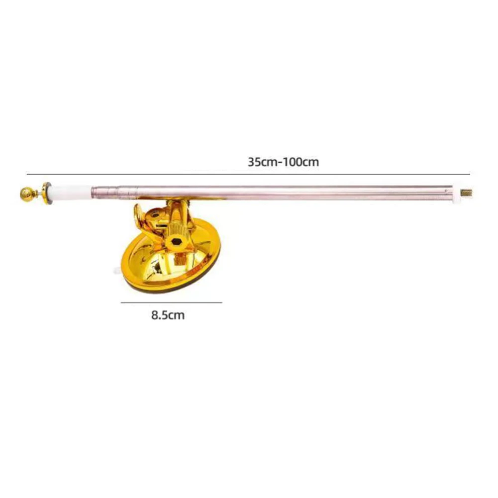 Practical Flagpole Holder Flagpole Stand Suction Mount Bracket Car Stainless Steel No Nails Suction Cup Flagpole