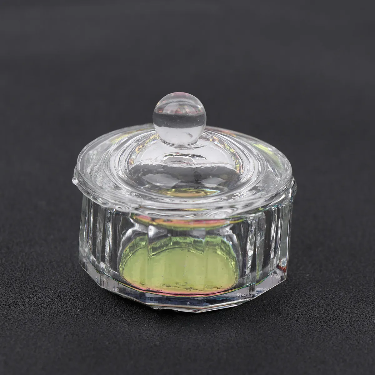 

2 шт. мини-стаканчики для жидкости для ногтей с кристаллами, компактные многоразовые стеклянные емкости для профессиональных мастеров маникюра и домашнего использования