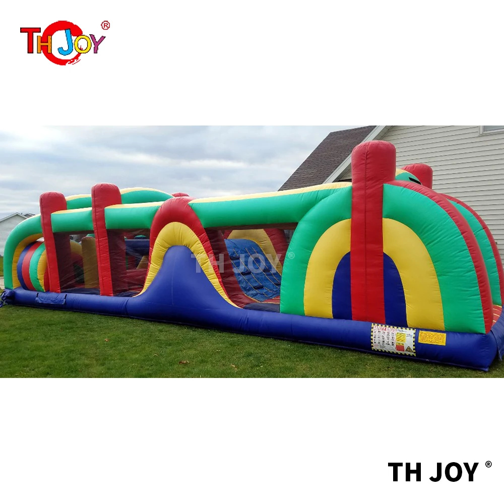 free sea shipping,22*4*5mH commercial Inflatable slide sliding sport games,Inflatable Obstacle Course Bouncy Castle Combo Slide