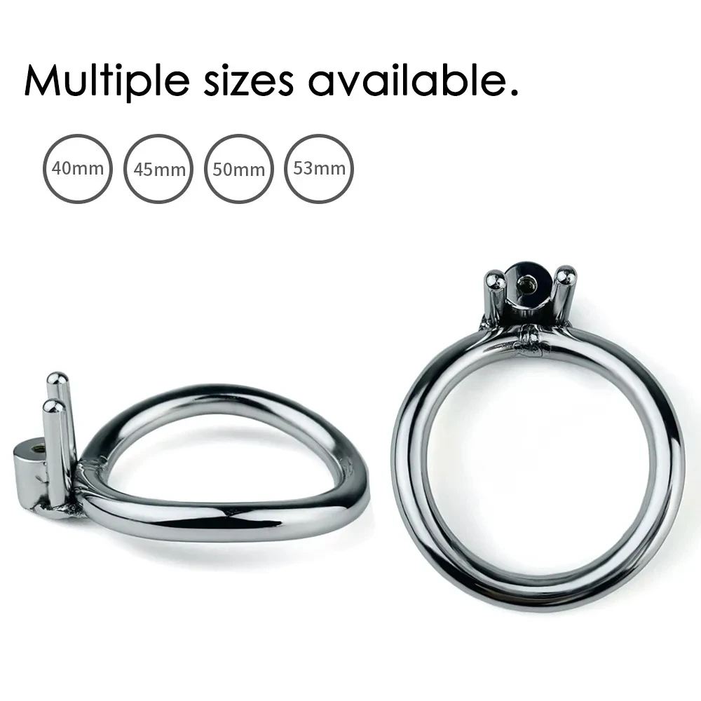 New Metal Chastity Cage with Pink Dildo Head 정조대 StainlessSteel Negative Cock Cage Urethra toy men Adult Games Sex tooys for man