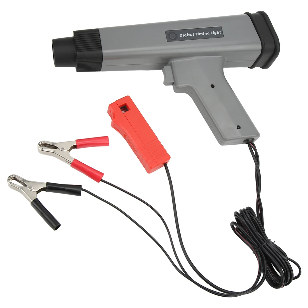 12V Ignition Timing Gun Timing Detector Automotive Maintenance Tool Digital Display Gasoline Engine Stroboscopic Gun