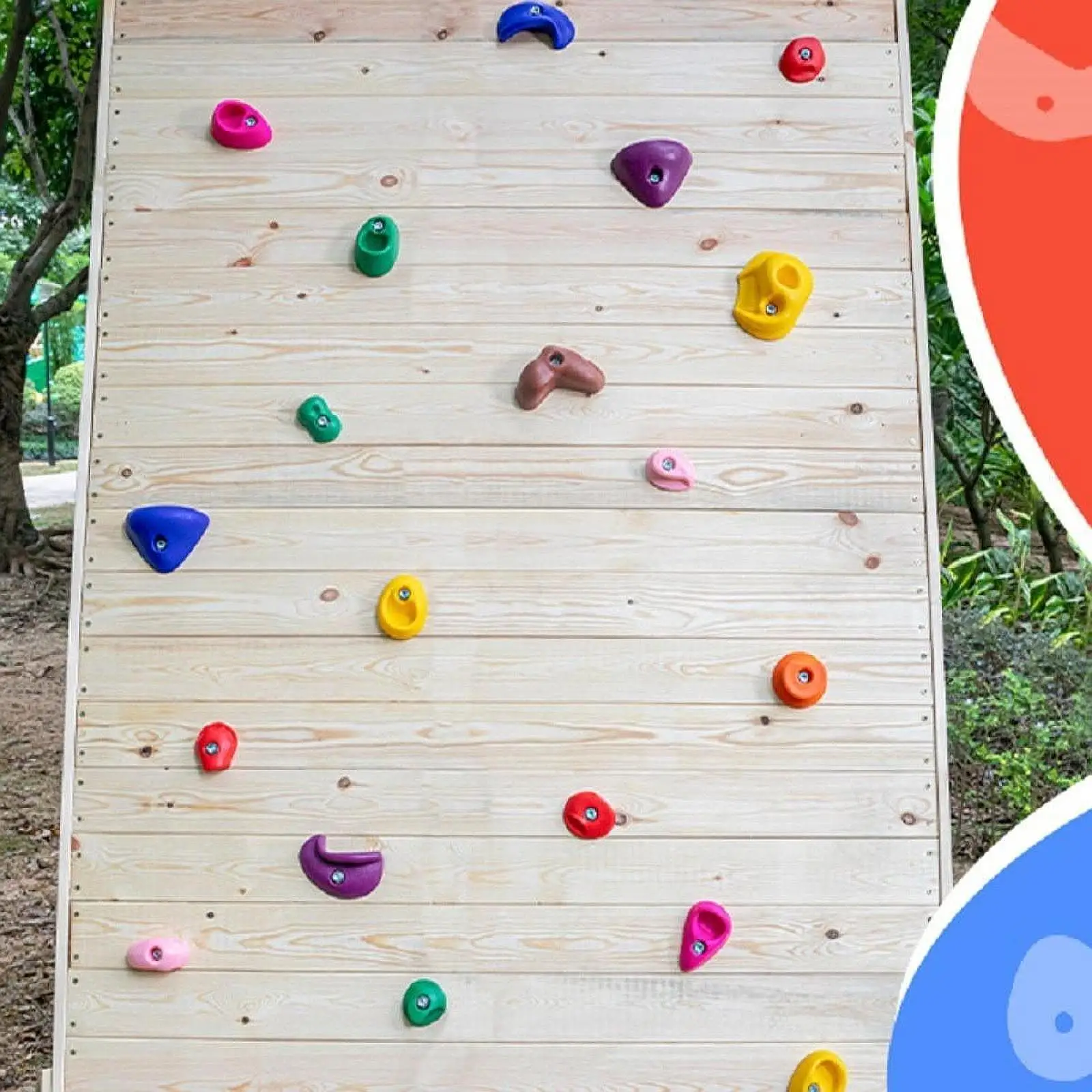 32 piezas de empuñaduras de pared para escalada en roca, rocas de escalada para niños, marco de escalada