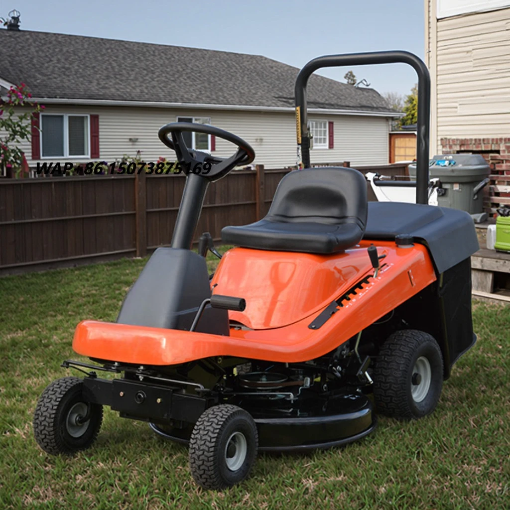 High Quality Industrial 4-Stroke Petrol Riding Lawn Mower with CE Certification Self-Propelled Grass Box for Golf Course Edge