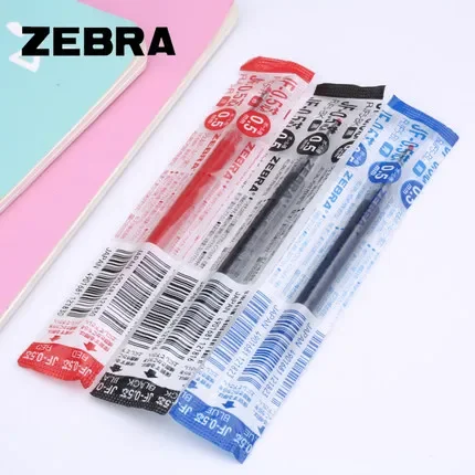 Zebra JF-0.5/JF-0.4 12 pçs/lote recargas de gel para zebra sarasa preto/azul/vermelho escrita suprimentos