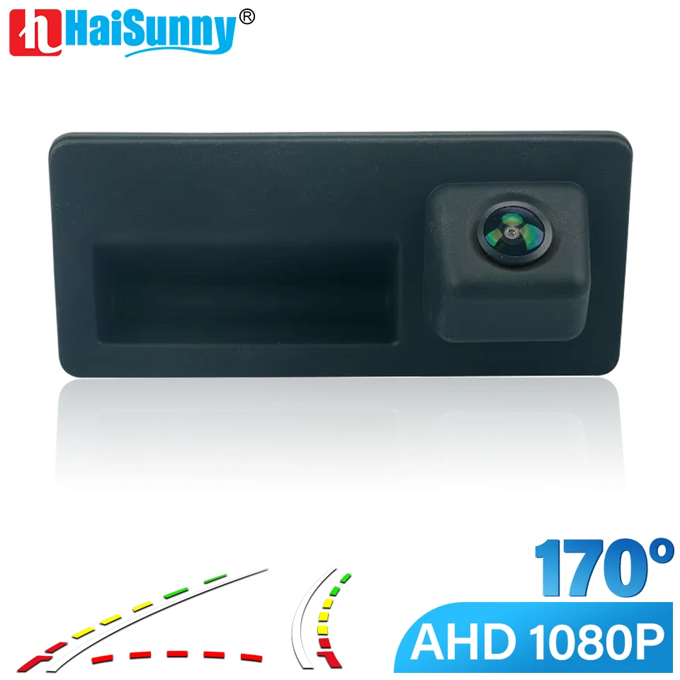 

Траектория HD 1080P камера заднего вида с ручкой багажника для Porsche Cayenne VW Jetta Tiguan Touareg Golf Polo Passat B6 B7 B8