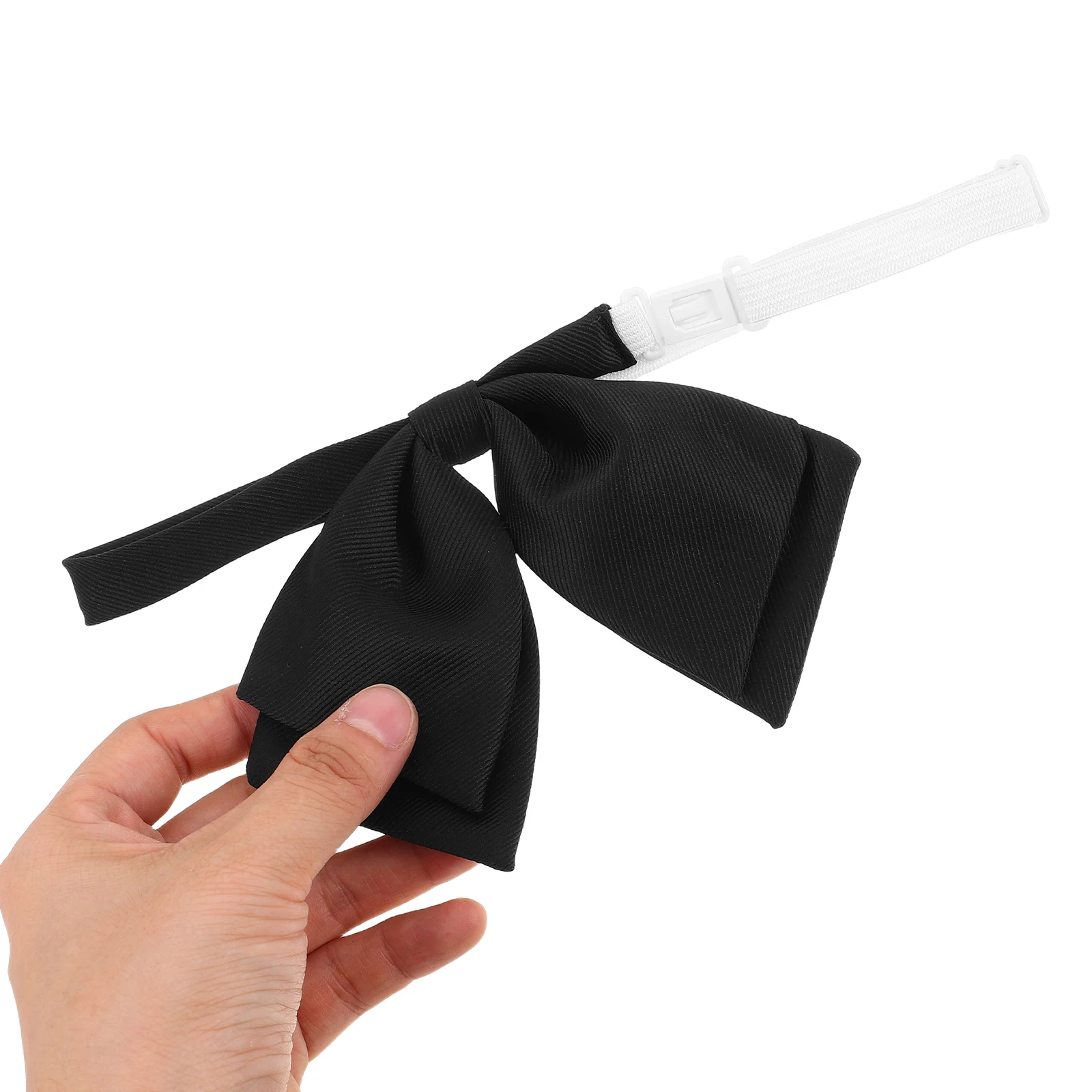 

5pcs Ladies' Bow Tie Adjustable Pre-tied Black Bowknot for Women Girls Minimalist Style Uniform Shirt School Work Event