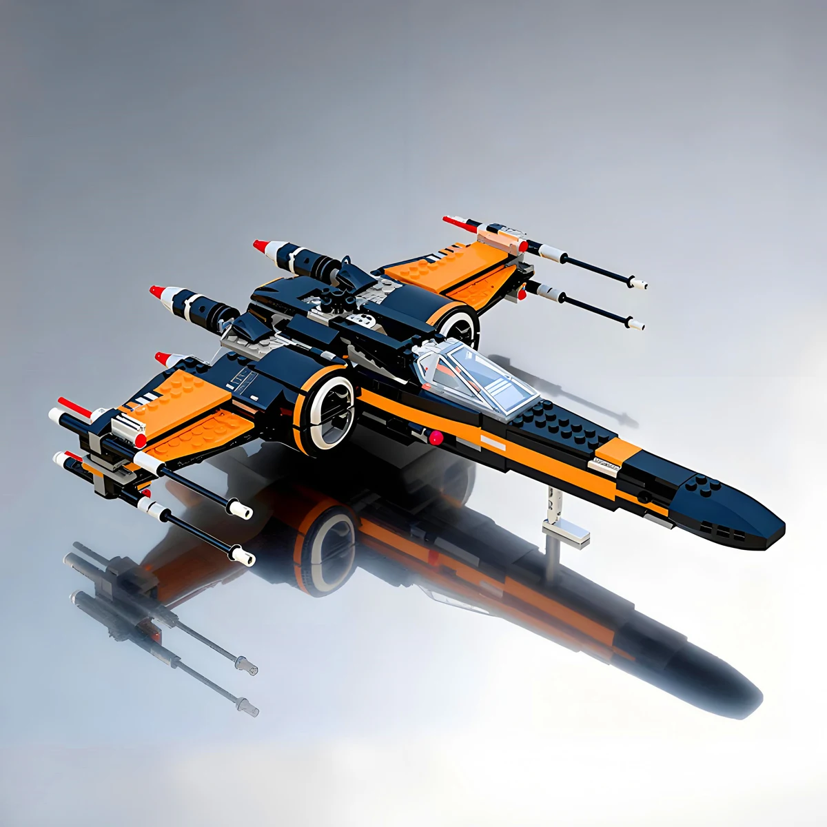 Military Spaceship MOC-Galaxy-Battle-Stars-Fighters SpaceCraft Aircraft Model Building Blocks Bricks Birthday Gift Boys Set