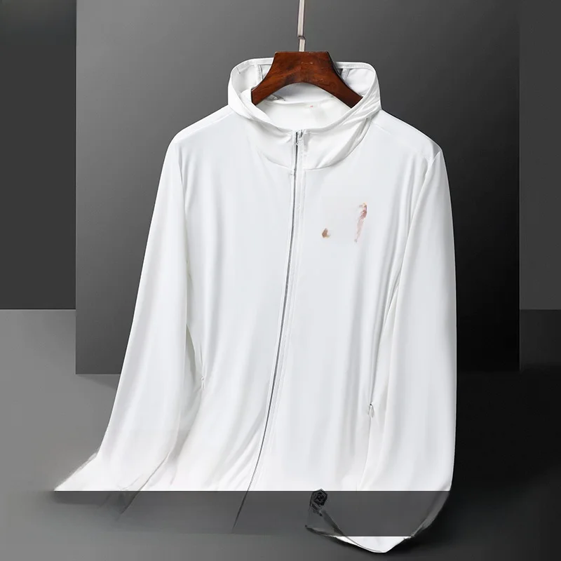 

Men's Summer Ice Silk Qui Dry Ultra-Thin Fiing Outdoor Casual Open Cardigan Sun Protection Clothing Ultra-Lightweight