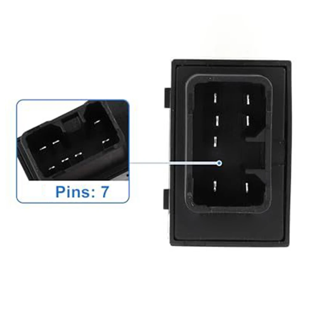 Passenger Side Switch Power Window Switch ABS Material Construction Direct Replacement Part Responsive Control Mechanism