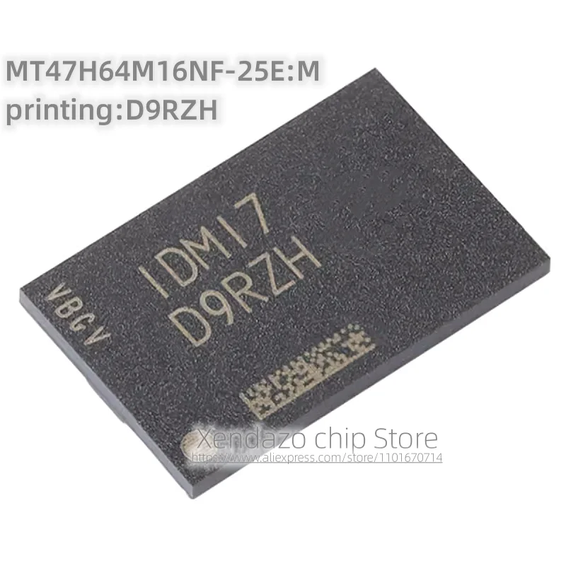 2pcs/lot MT47H64M16NF-25E:M printing D9RZH FBGA-84 package Original genuine 1Gb DDR2 SDRAM memory chip