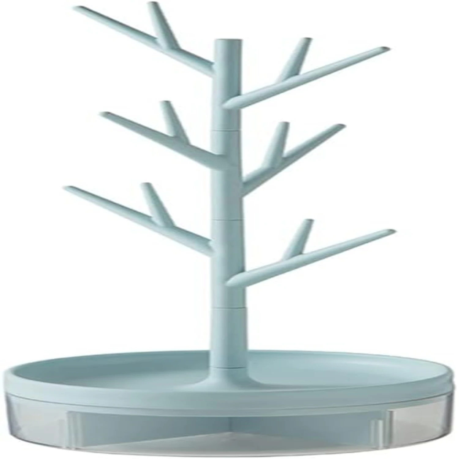 Branch Jewelry Rack With Rotatable Base and  Box Tree Tower Rack Hanging Organizer for Ring Earrings Necklace Bracelet,Suitable 