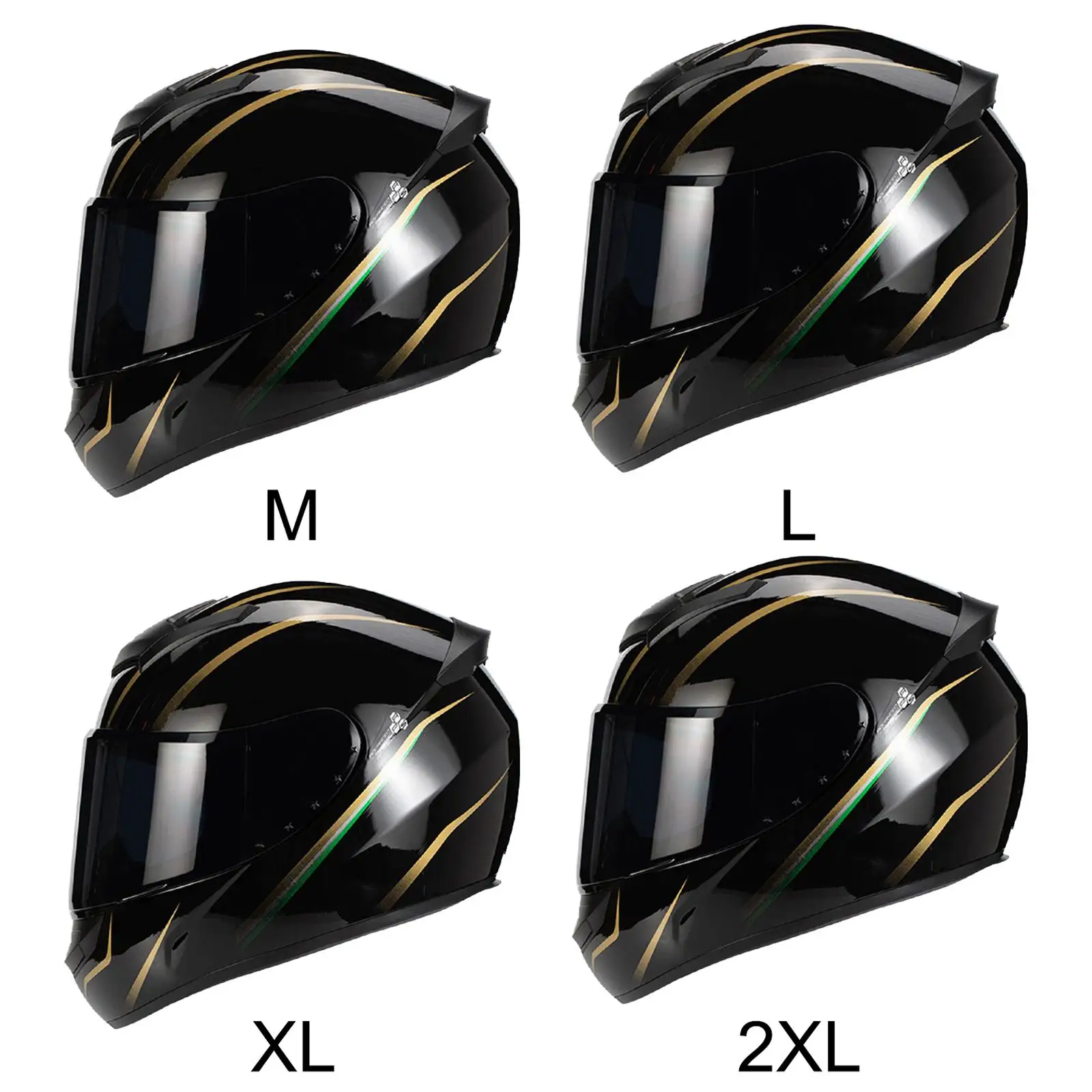 

Full Face Helmet with Visor Breathable Comfortable Riding Motorcycle Helmet