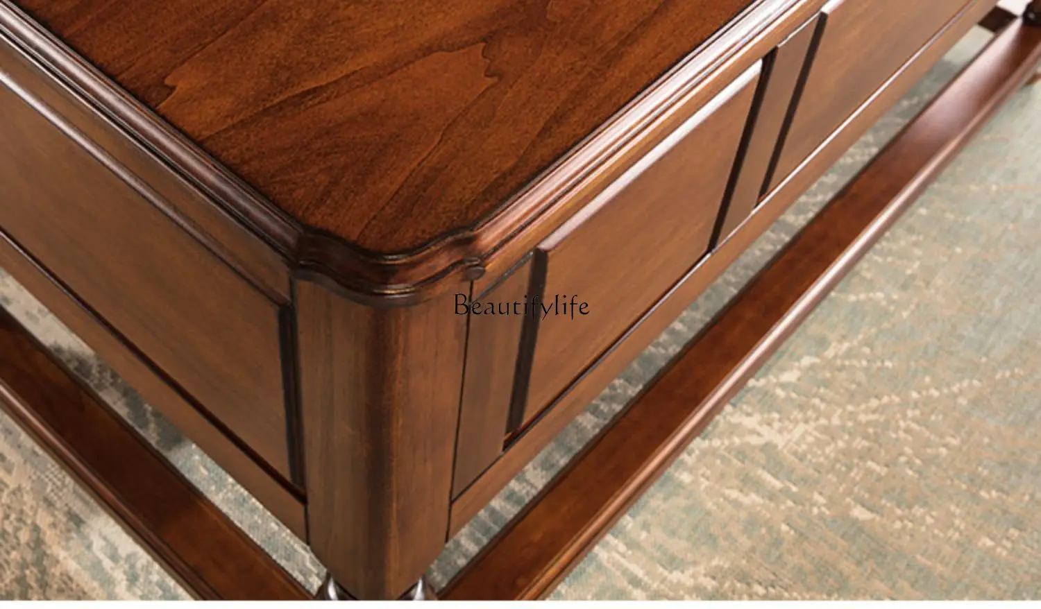 *Amerikanischer Schreibtisch, komplett aus Massivholz, Maltisch, Retro-Studienmöbel, Schreibtisch