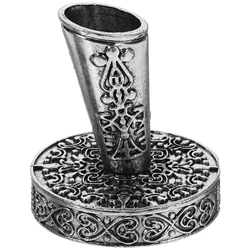 Vintage Metal Single Pen Holder Retro Desk Pen Stand Ink Pen Base Calligraphy Pen Holder For Home Study Student Gift