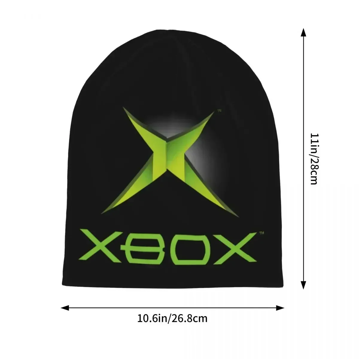 Topi rajut hangat Logo Xbox hijau, topi beanie model Bonnet musim gugur musim dingin, topi luar ruangan untuk pria wanita dan dewasa