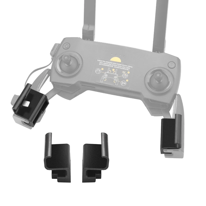 Black Remote Control Mount Phone Case Holder Stand Bracket Extended Clip For DJI Mavic 2/Mini/Pro/Air Spark Portable Durable