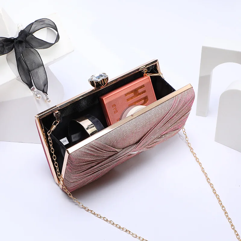 Elegant Evening Clutch Bags for Wedding Party Luxury Bridal Clutch Purse and Handbags for Women Chain Crossbody Bag