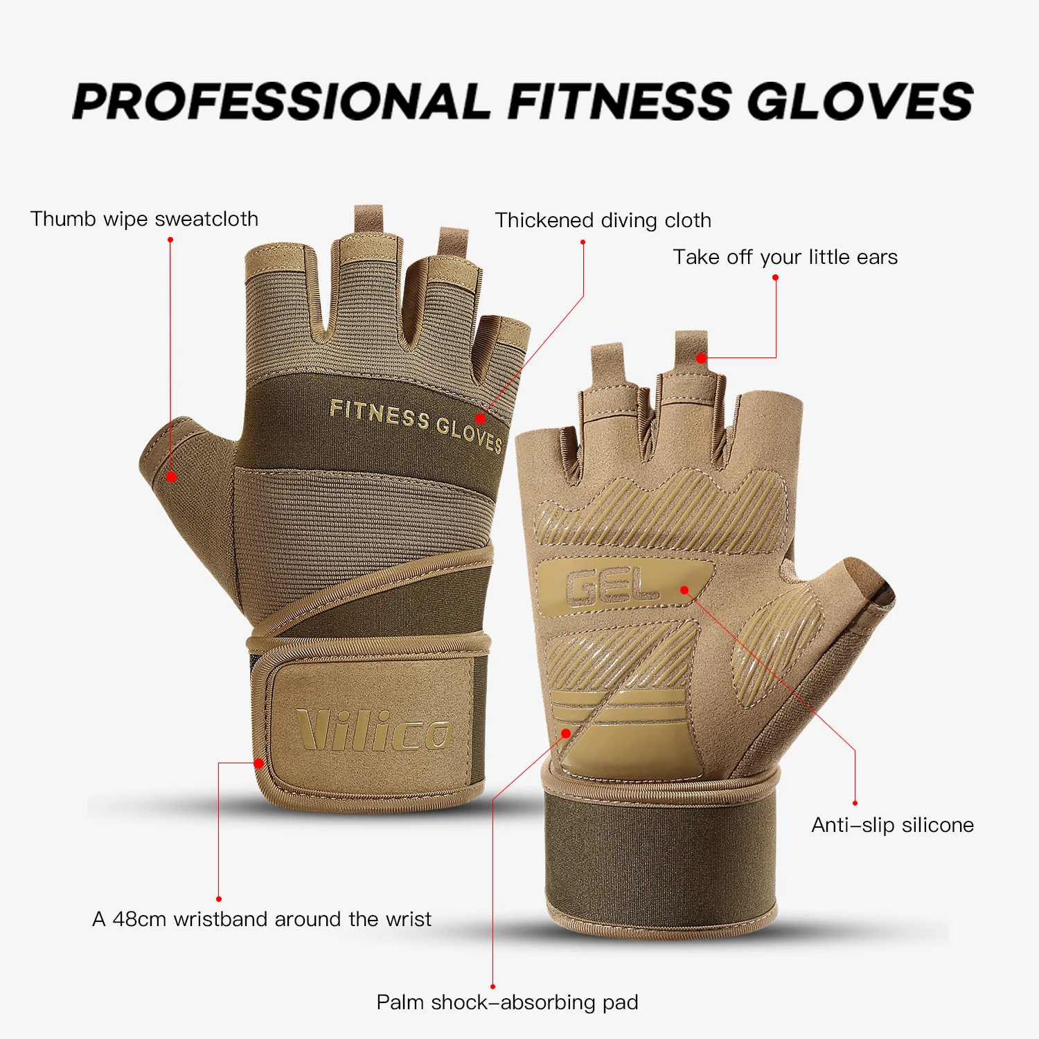 Thumbnail 2 - #47 New Weight Lifting Gloves Arrivals