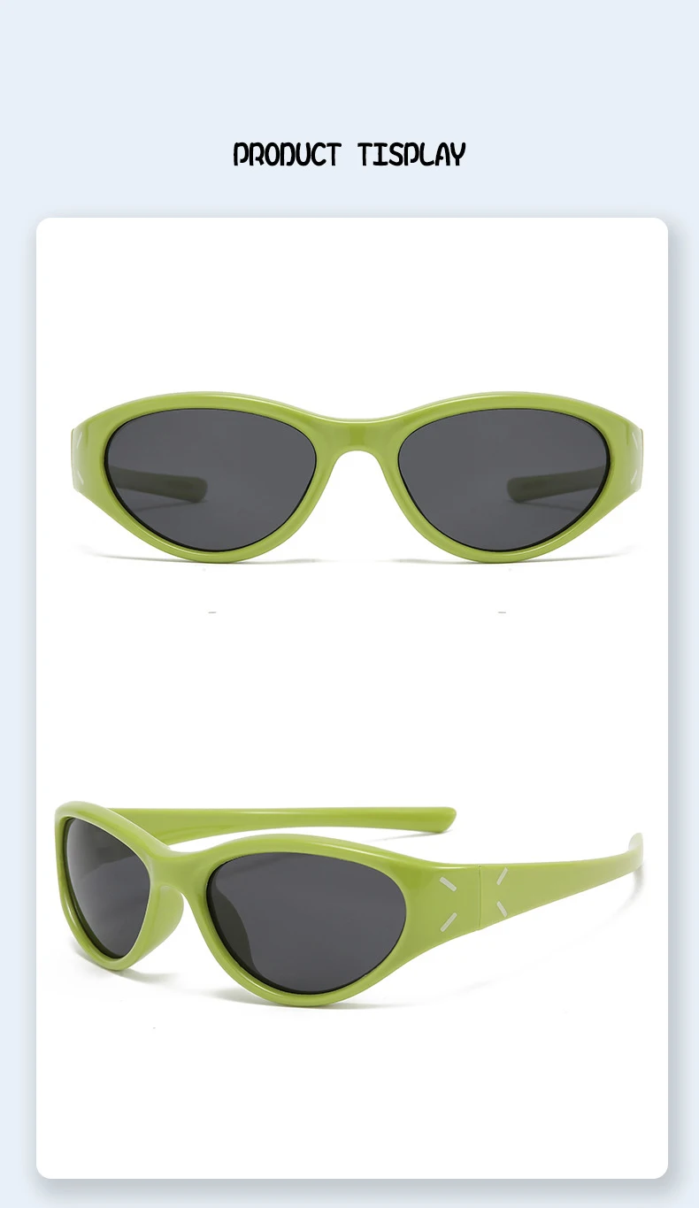 Neue Mode Cat-eye kinder Brille Outdoor Sonnenschirm Anti-uv-Silikon Polarisierte kinder Sonnenbrille 23089 – Detail 10
