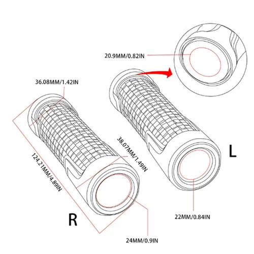 Imagen 2 del producto Extremos de manillar de motocicleta para Bajaj Pulsar 125, 150, 180, RS200, NS200, NS160, accesorios de 7/8 pulgadas, 22mm