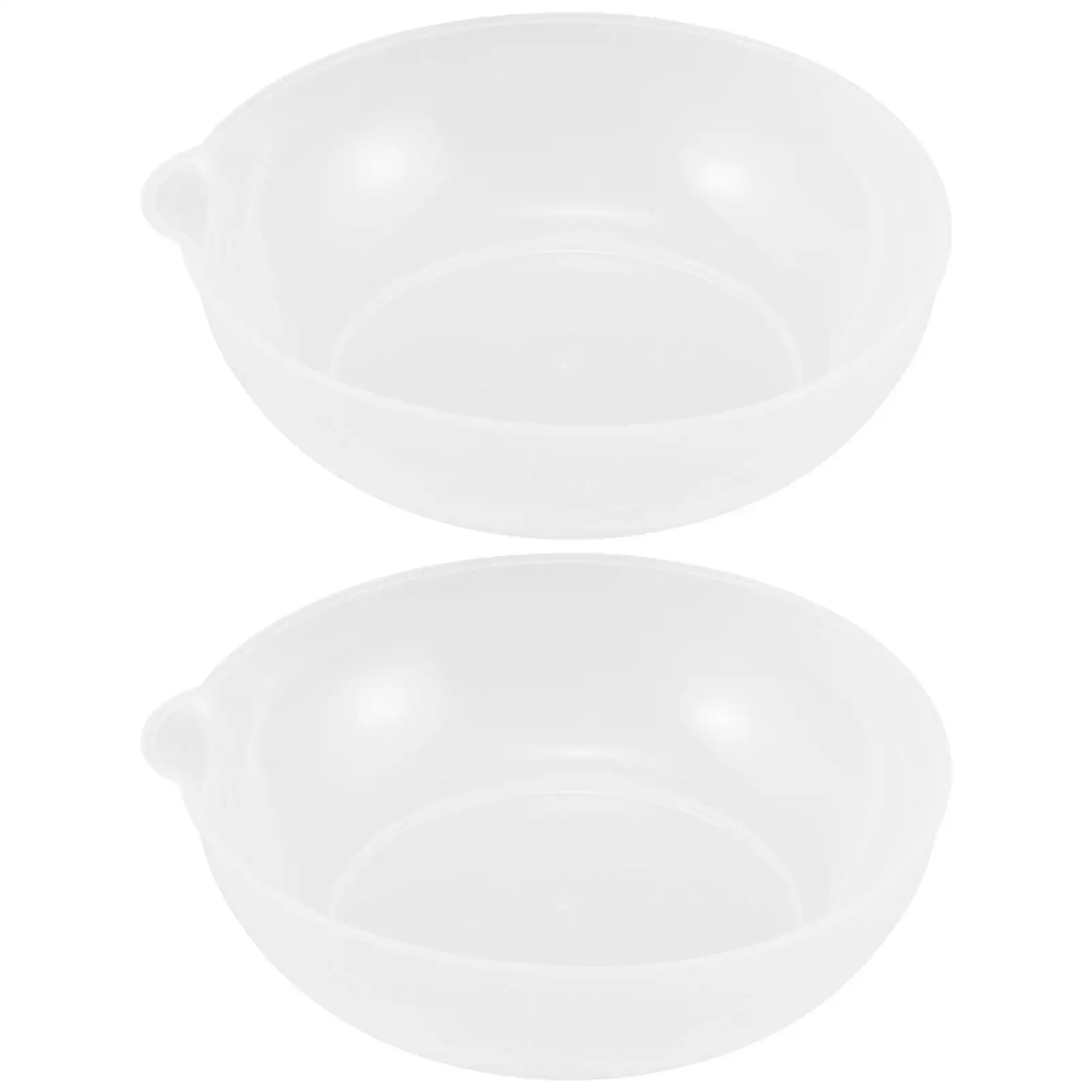 2 Pcs Kitchen Scale Tray Plastic Large Capacity Weighing Pan Electronic Balance Household Food Weight Accessories