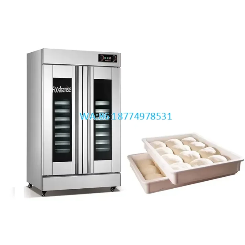 Wmwmnu Commercial Double Door Bread Dough Proofer Bakery Fermenting Proofing Cabinet for Dough Heating