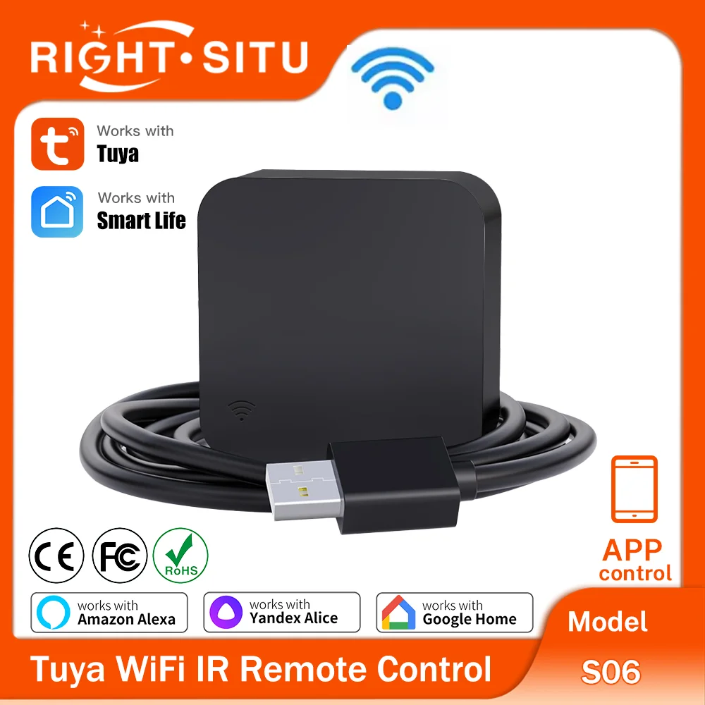Tuya WiFi IR Remote APP Remote Control for Smart Home Replace TV DVD AUD AC Remote Work with Google Home SmartLife Yandex Alexa